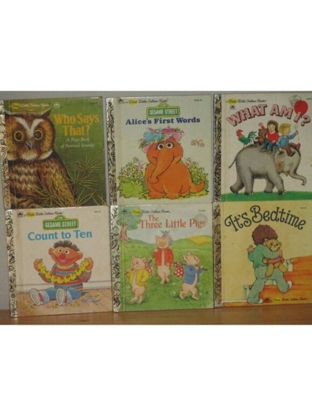 Little Golden Book Lot of 6 Assorted Books 5.5" x 6" Vintage Good Pre Owned